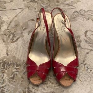 NWOB Guess sling back heels